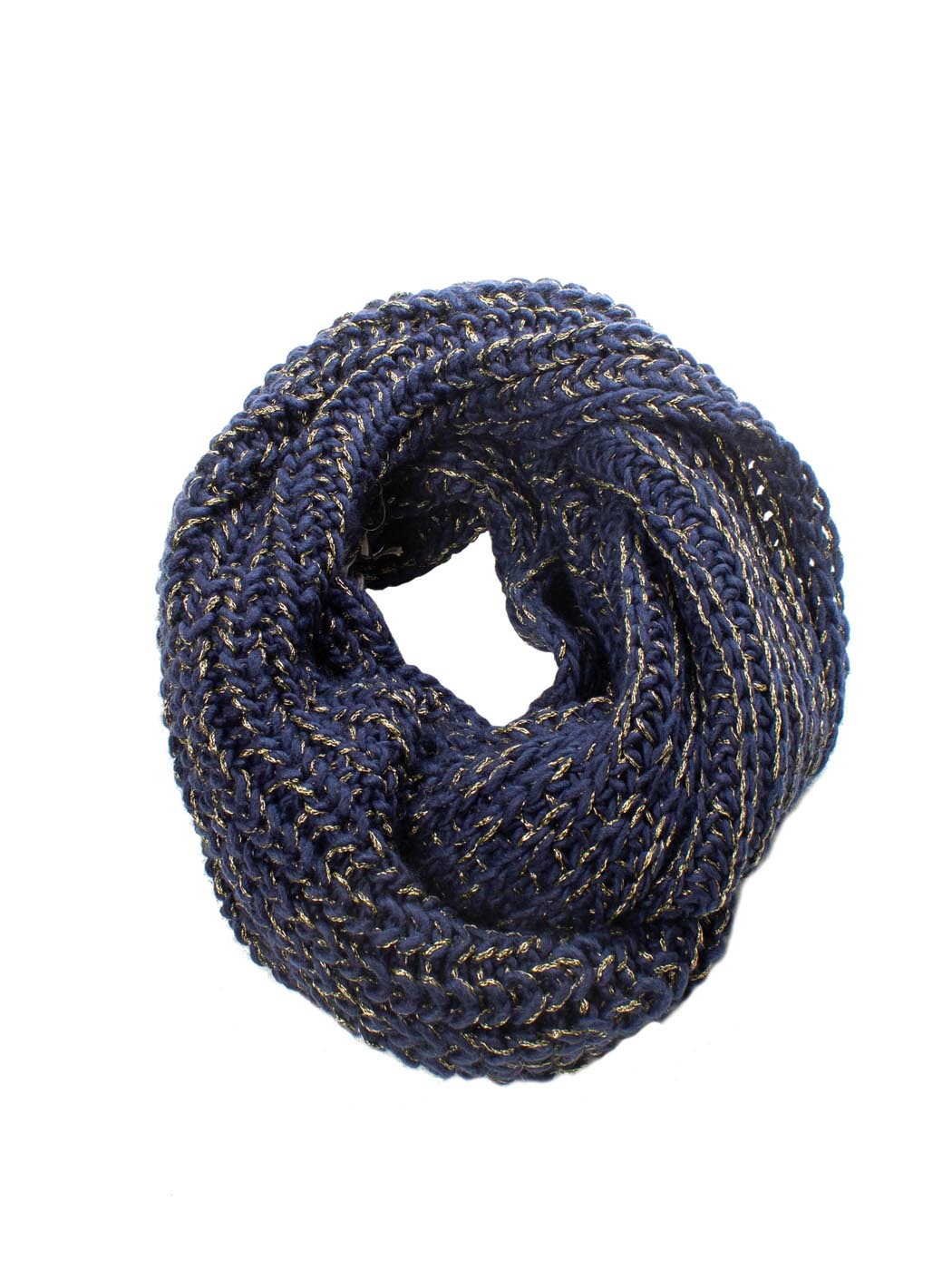 Collo lurex - NAVY